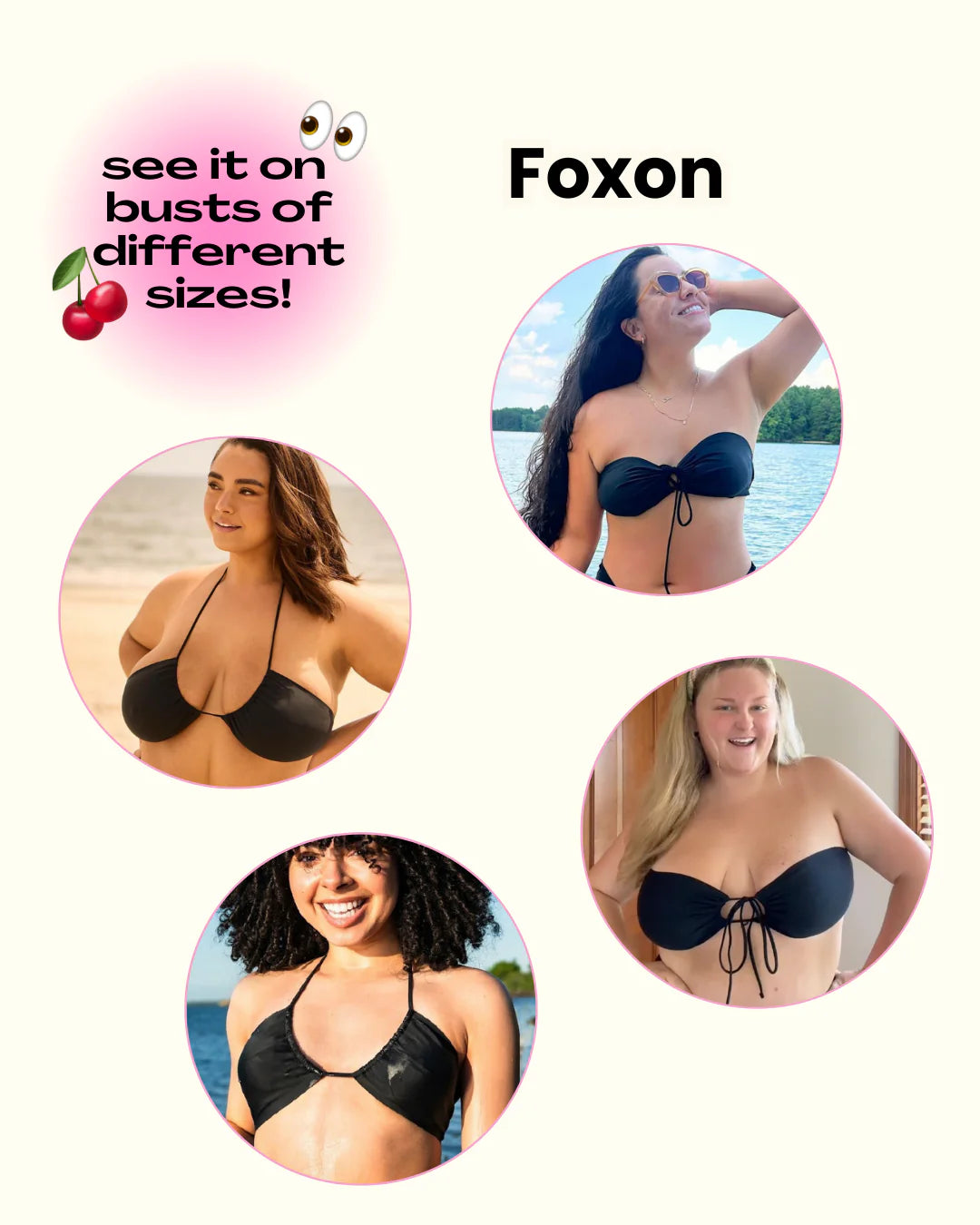 Foxon Multi-Way Bandeau Bikini Top